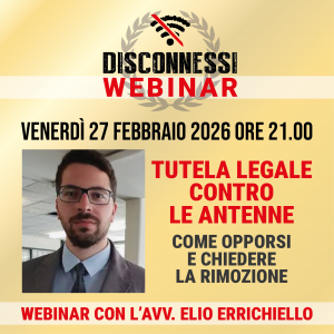 Webinar "Tutela legale contro le antenne" (27/2/2026)