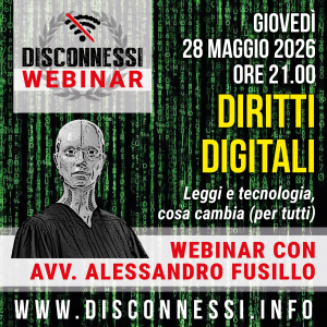 Webinar “Diritti digitali, cosa cambia (per tutti)” 28/05/26